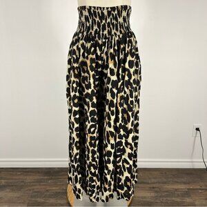 ❤️ Suzy super wide leg Leopard Print pants S